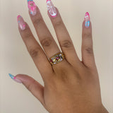 Bague Pépite rose