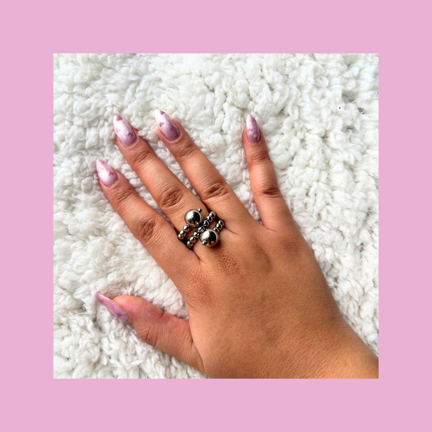 Bague Perla argent