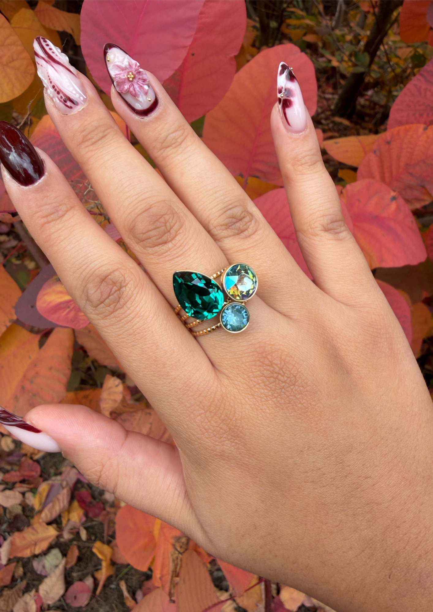 Bague Iris émeraude