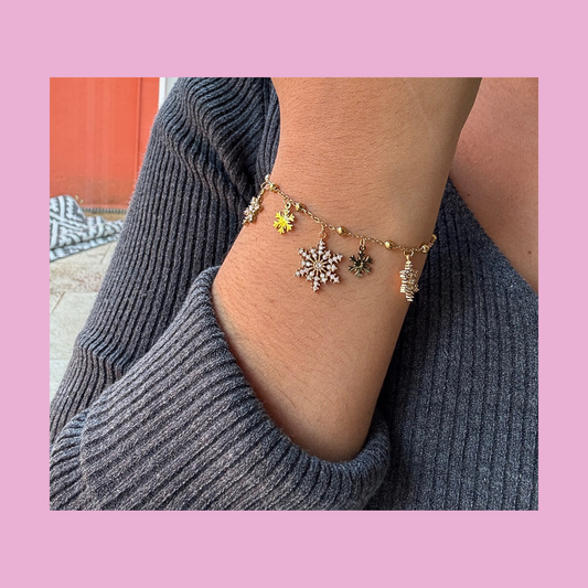 Bracelet Flocon or