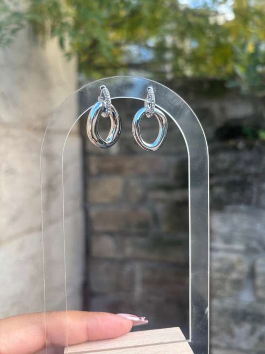Boucles Sigma argent