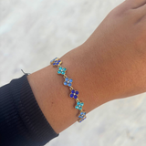 Bracelet Ambre bleu
