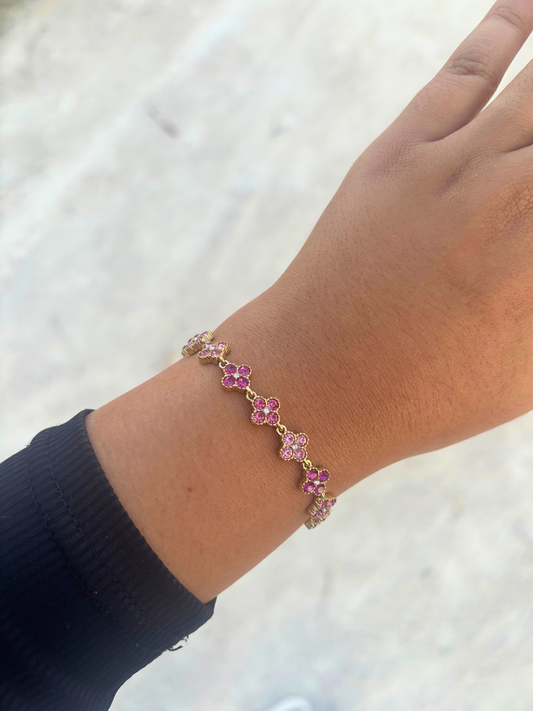 Bracelet Ambre rose