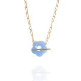 Collier Flora bleu