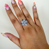 Bague Anti Stress Bahia blanche argent