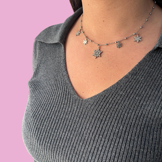 Collier Flocons argent