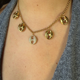 Collier Ryna breloque or