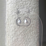 Boucles Moon argent