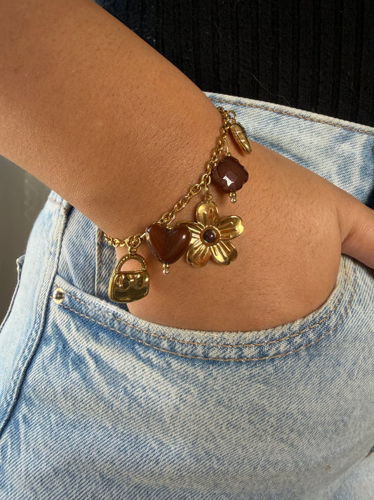 Bracelet Honey marron