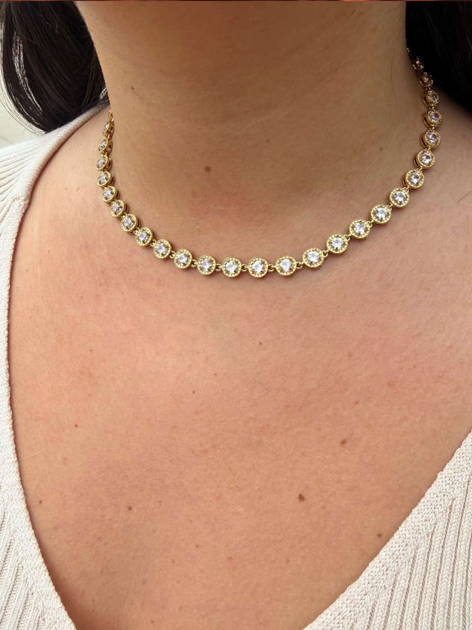 Collier Dilara blanc