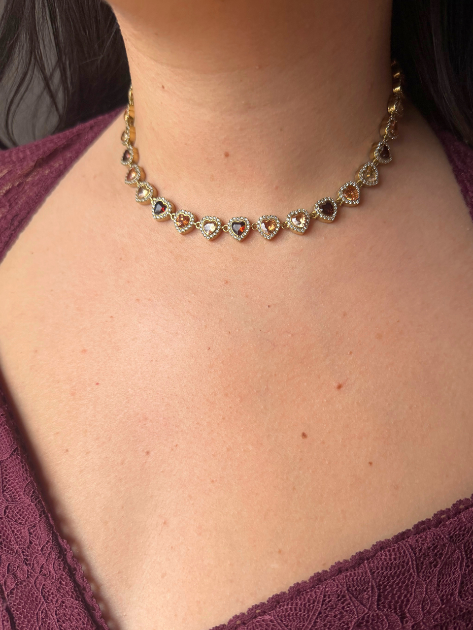 Collier Baby marron