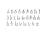 Lettre strass argent