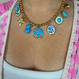 Collier Paola bleu