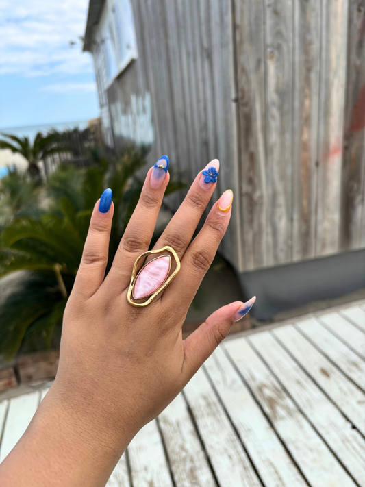 Bague Amazone rose