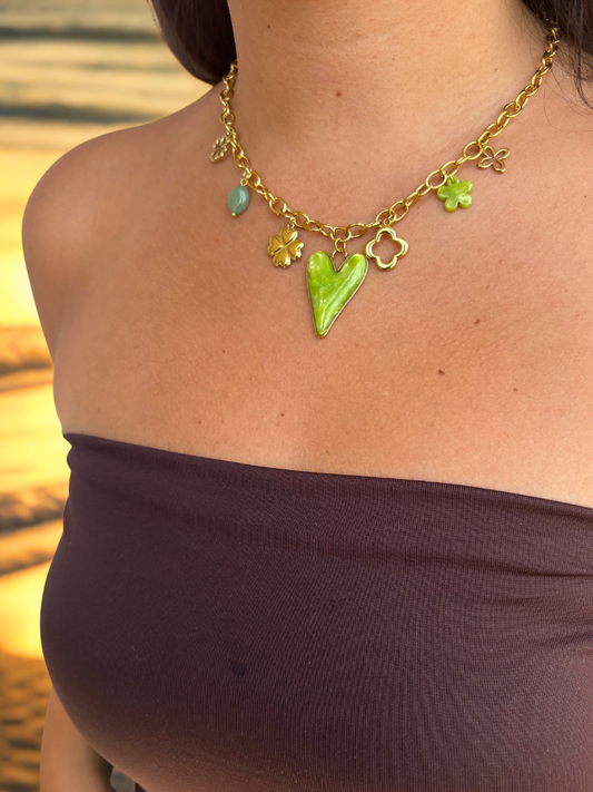 Collier Flavy vert