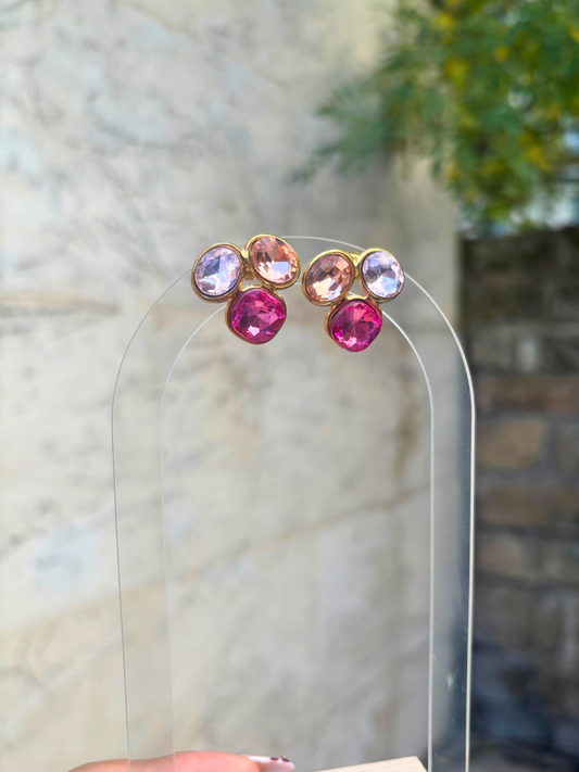 Boucles Kamé rose