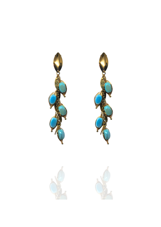 Boucles Sandra bleues