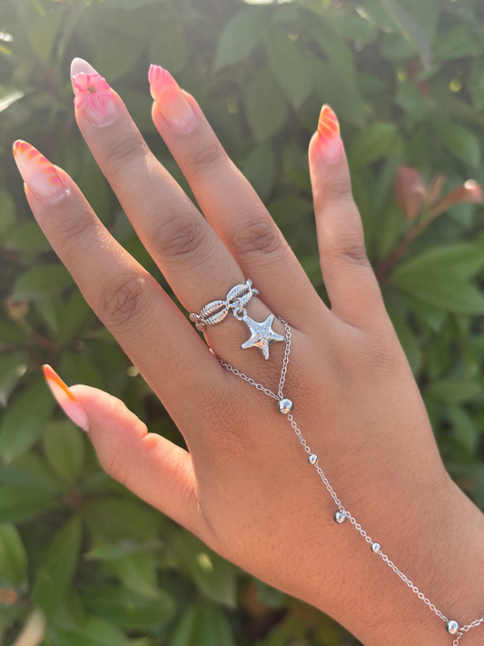 Bague Starfish argent