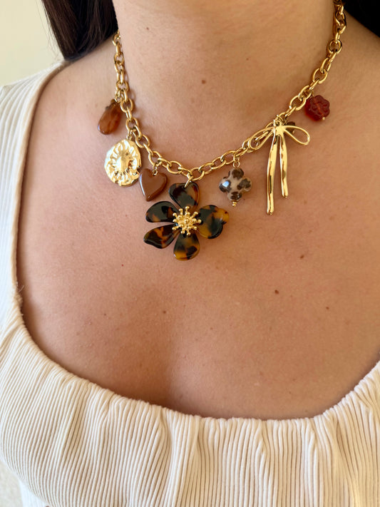 Collier Héra léopard