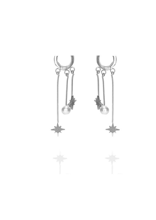 Boucles Stella argent