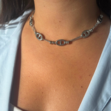 Collier Amber argent