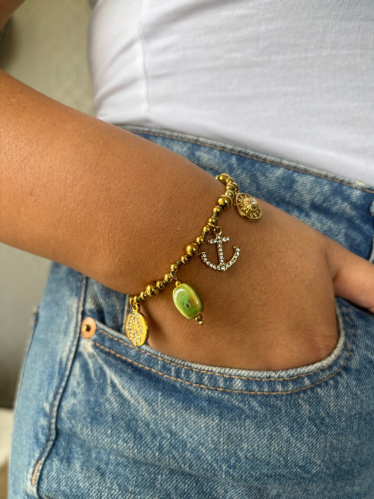 Bracelet Cassandre vert