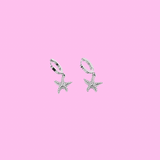 Boucles starfish argent