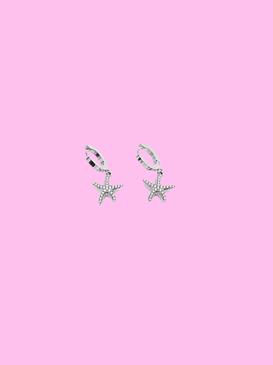 Boucles starfish argent