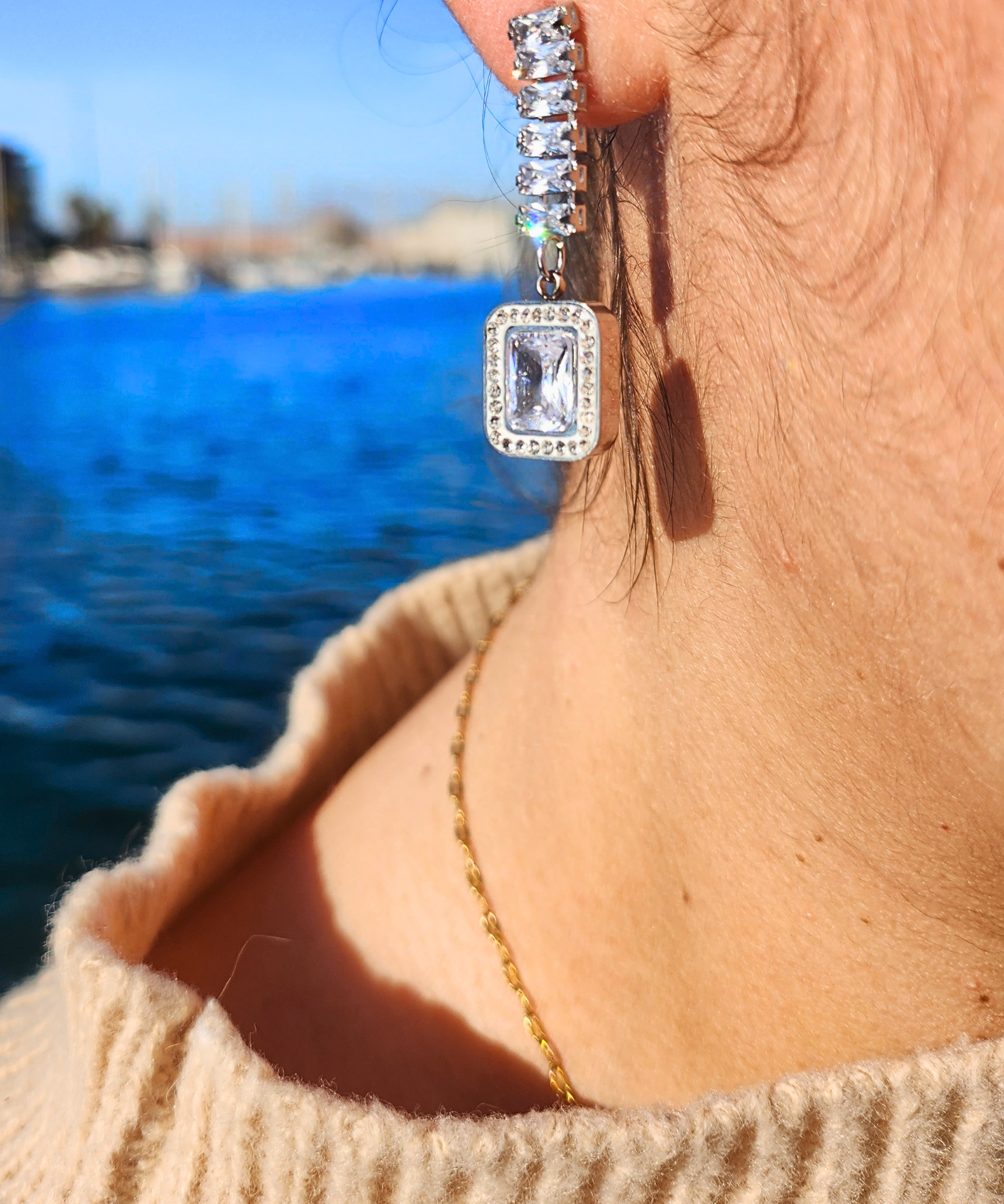 Boucles Inaya argent