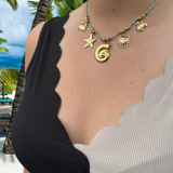 Collier Santorini bleu