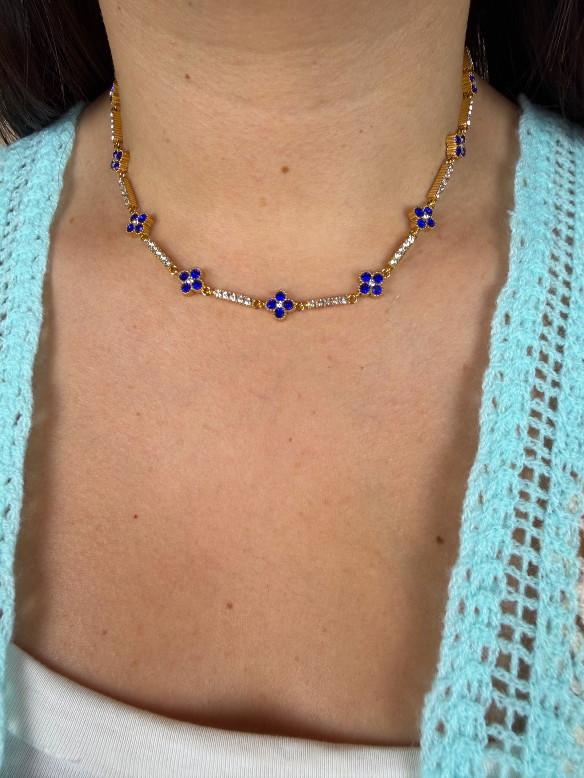 Collier Luccia bleu roi