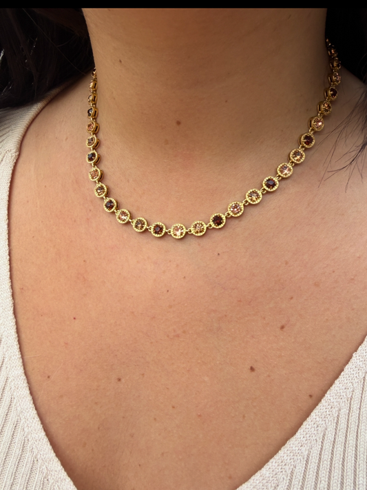 Collier Dilara marron