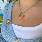Collier Antibes orange