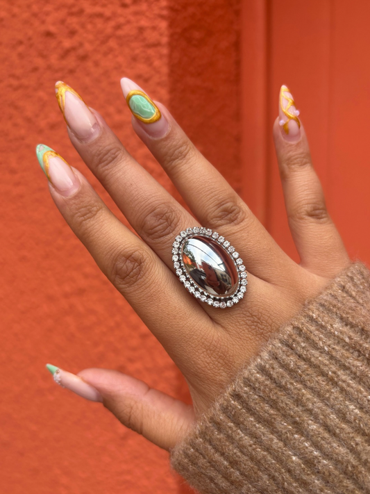 Bague Oprah argenté