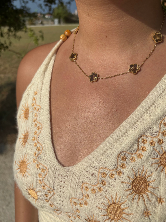 Collier Trendy marron