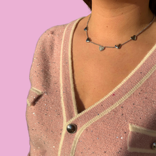 Collier Love me argent