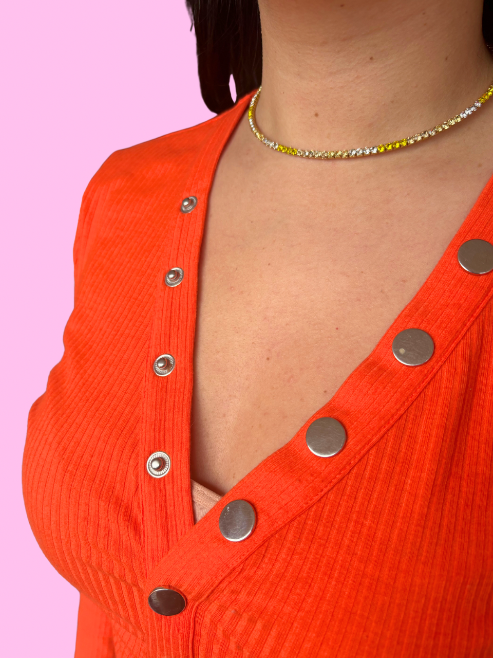 Collier Cyndel jaune