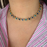 Collier Baby bleu or
