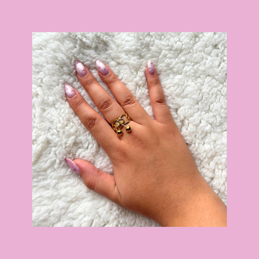 Bague Cerise or