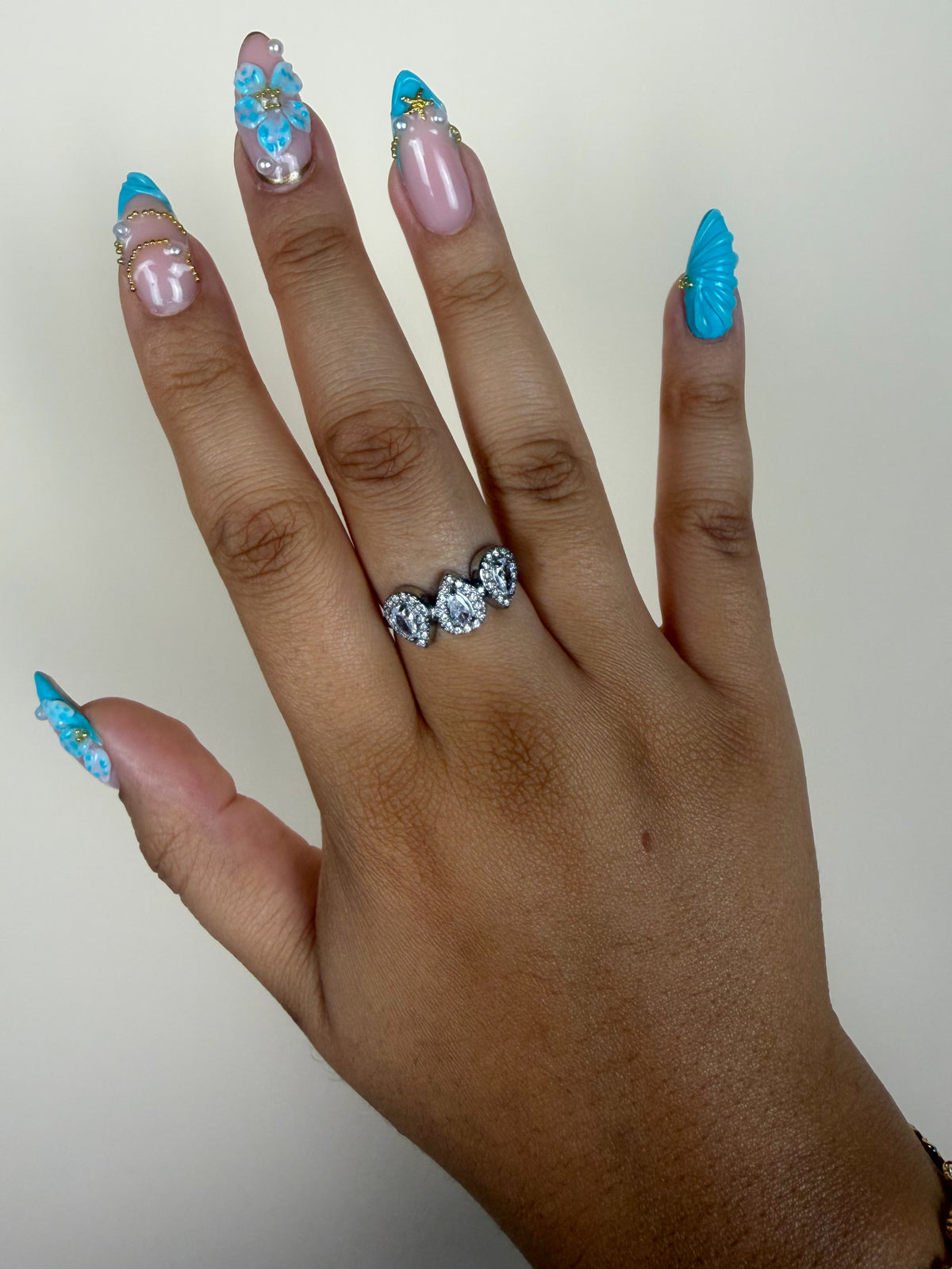 Bague Bella triple argent