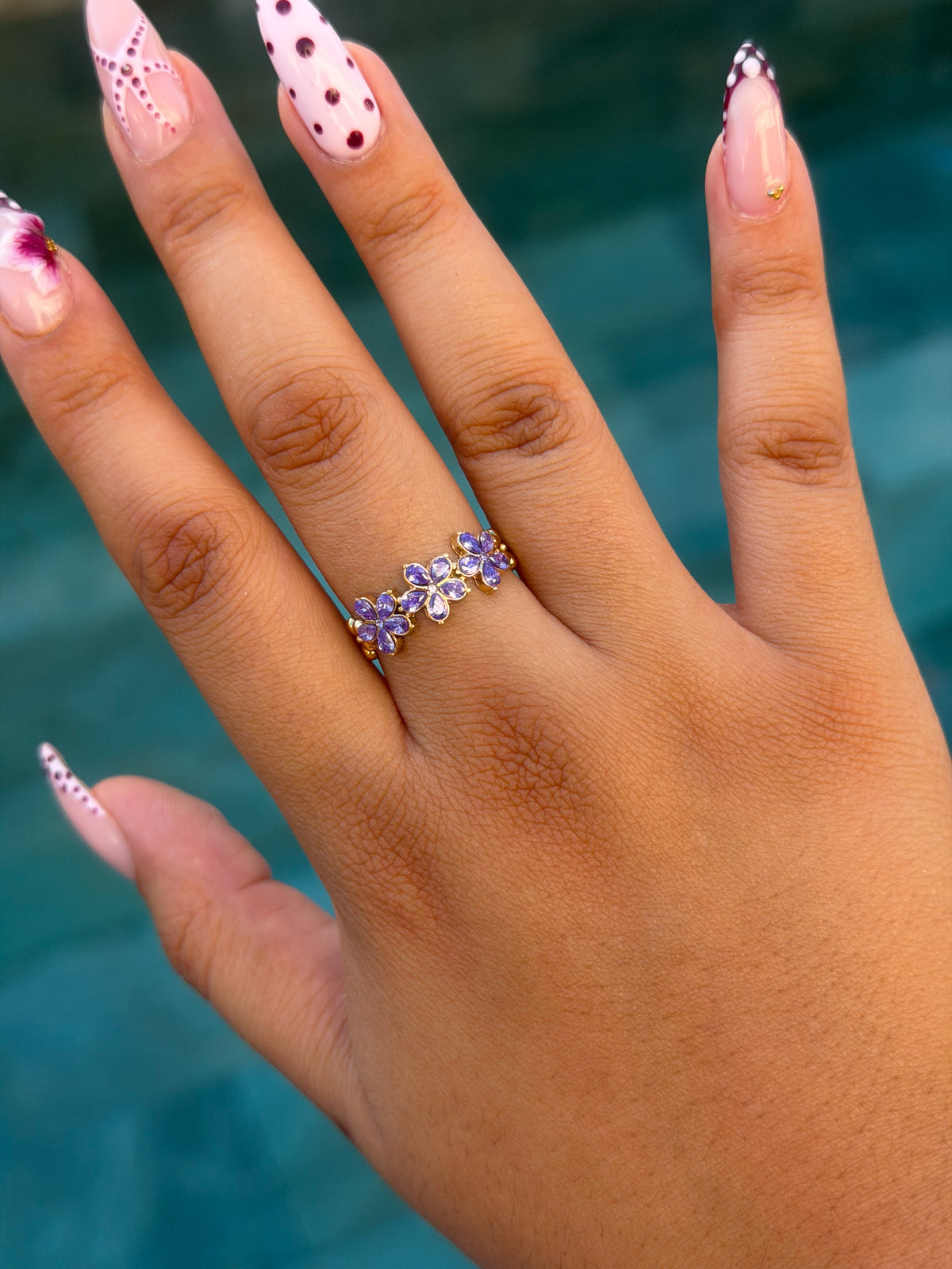 Bague Cristal violet