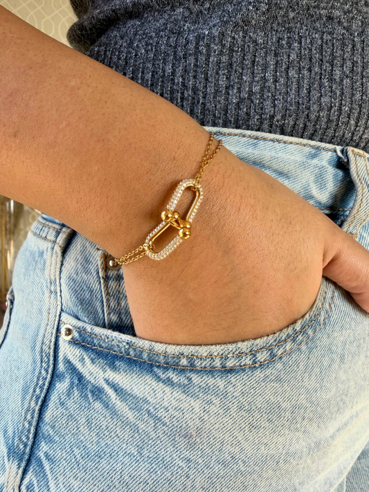 Bracelet Gloria fin or