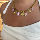 Collier Passion rose