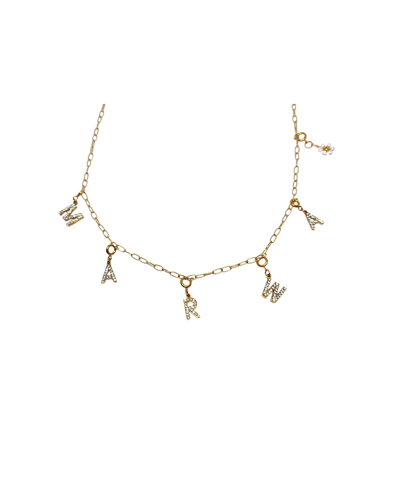 Lettre strass or