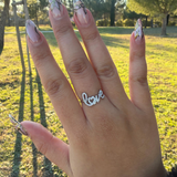 Bague Love argent