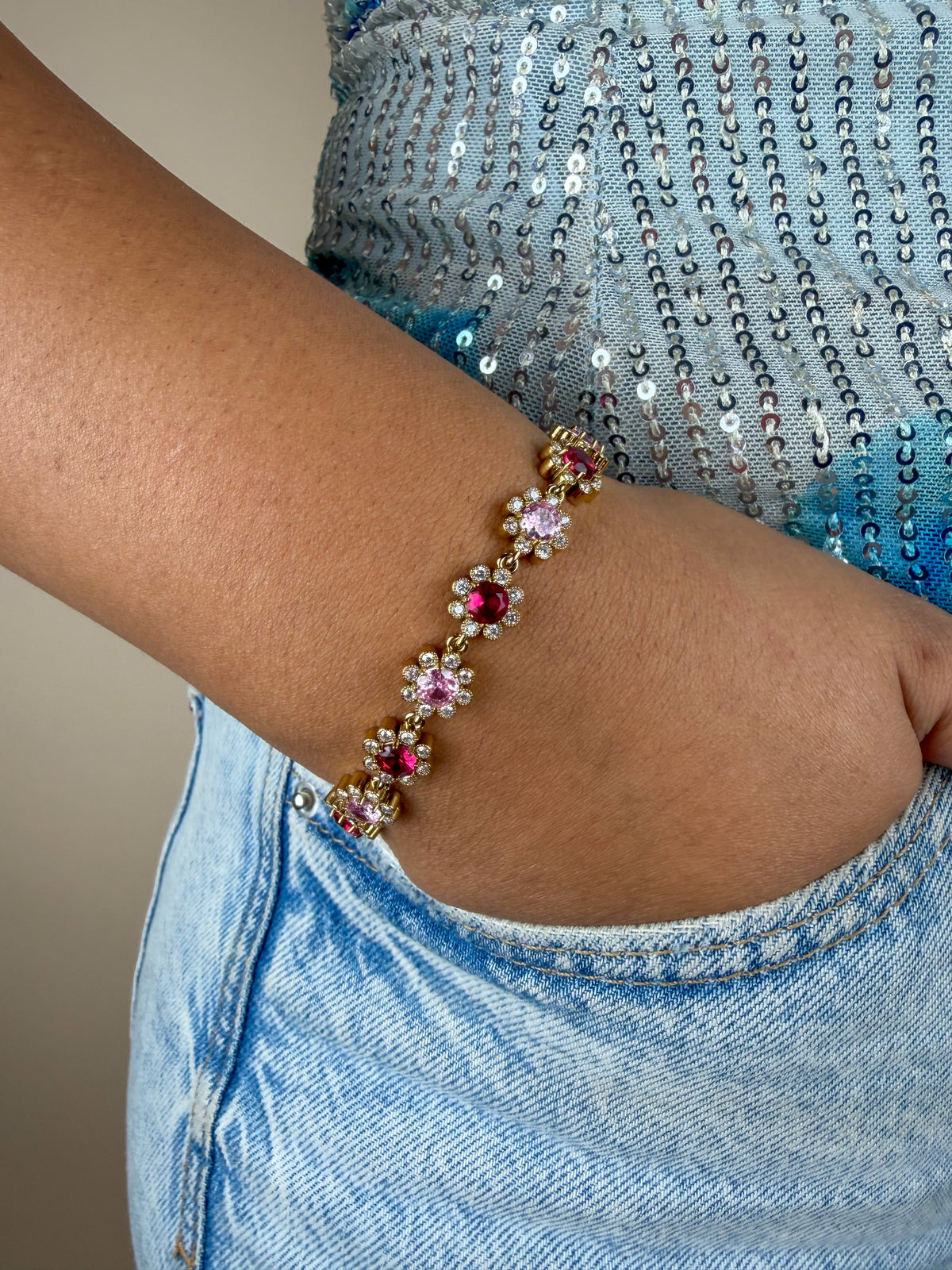Bracelet Kourtney bordeau