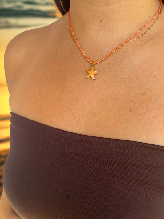Collier Mitchi orange