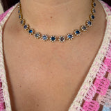 Collier Kourtney azur