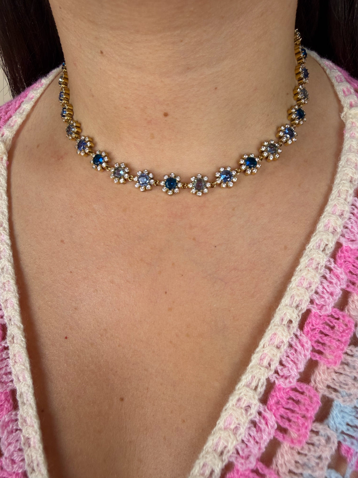Collier Kourtney azur