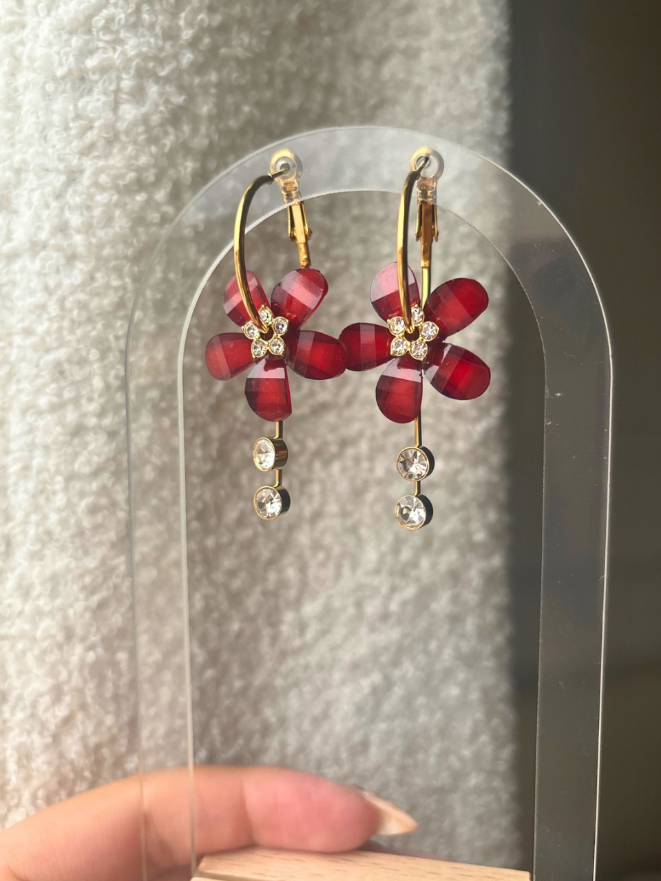 Boucles Fayla rouges